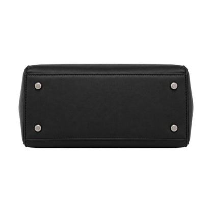 Luxford Black Women's Satchel Handbag – Classic Structured Faux Leather