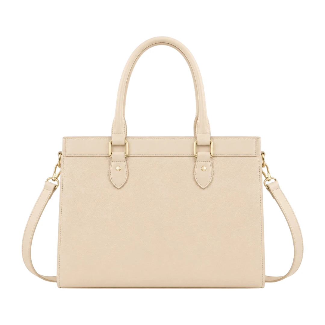 Luxford Cream Heritage Satchel Handbag  Sophisticated Everyday Carry