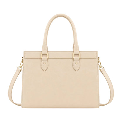 Luxford Cream Heritage Satchel Handbag  Sophisticated Everyday Carry