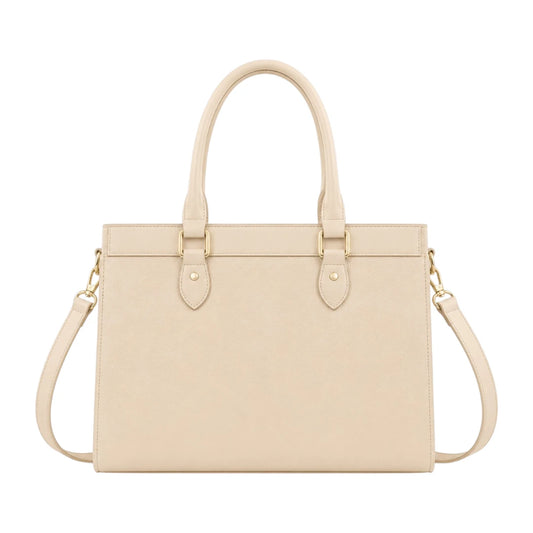 Luxford Cream Heritage Satchel Handbag  Sophisticated Everyday Carry