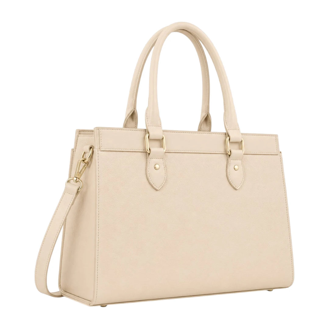 Luxford Cream Heritage Satchel Handbag  Sophisticated Everyday Carry