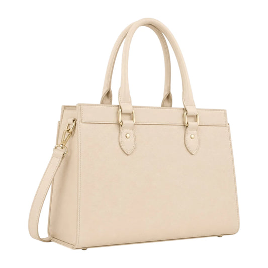 Luxford Cream Heritage Satchel Handbag  Sophisticated Everyday Carry
