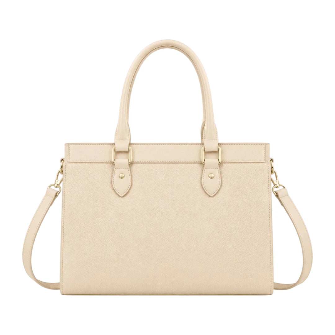 Luxford Cream Heritage Satchel Handbag  Sophisticated Everyday Carry