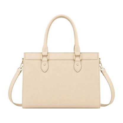 Luxford Cream Heritage Satchel Handbag  Sophisticated Everyday Carry