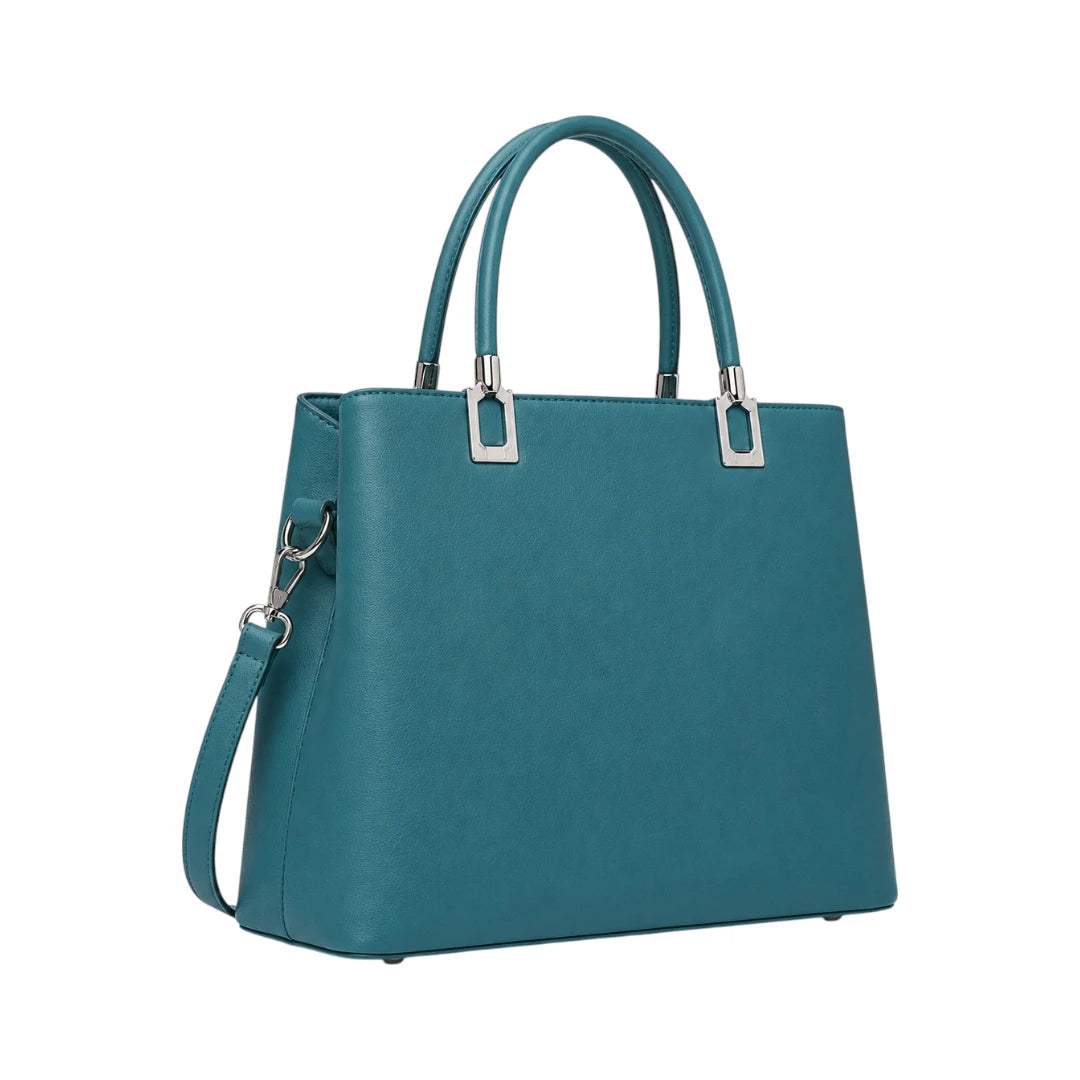 Luxford Teal TideLine Women's Satchel Handbag  Modern Classic Collection